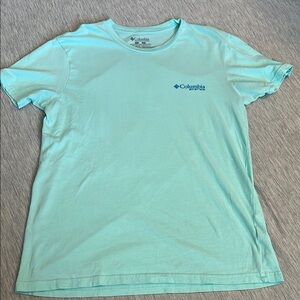 Columbia Blue Short Sleeve Tee Back Design